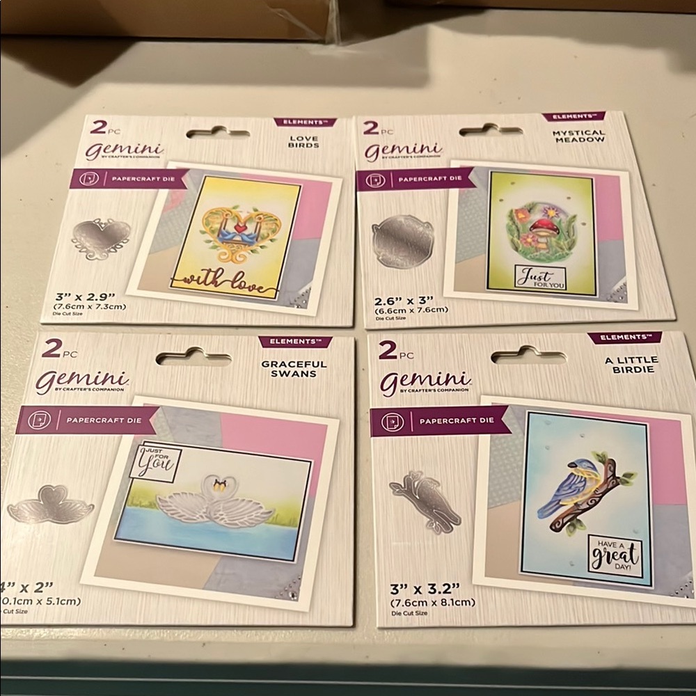 4 die cuts by Gemini lot